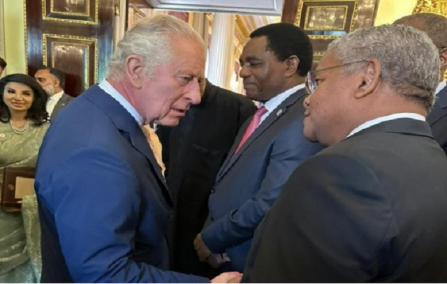 Seychelles’ President congratulates King Charles III at Commonwealth meeting in London