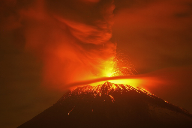 Mexico raises alert level as volcano ejects smoke, ash, lava