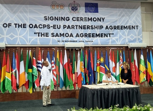 EU-OACPS relations: Seychelles signs Samoa Agreement replacing the Cotonou Agreement