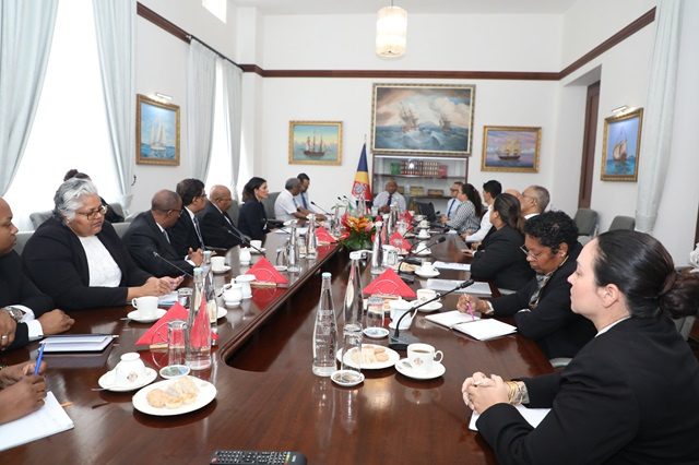 Seychelles' judges meet with President Ramkalawan to discuss future plans and challenges