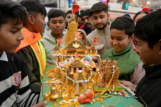 Modi opens flashpoint temple symbolising 'new era' for India