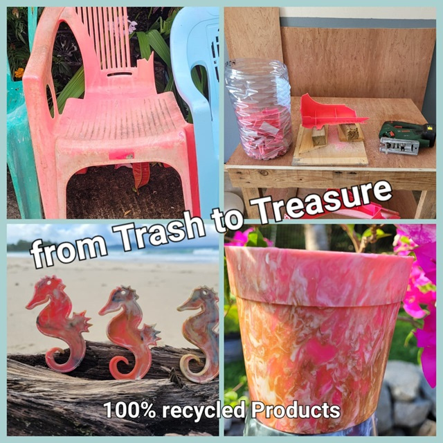 Precious Plastic SeyTreasure: New designs by recycling plastic waste in Seychelles