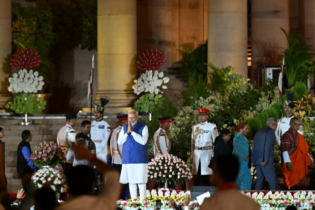 India's Modi sworn in for third term after election setback