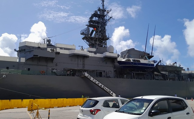 Seychellois visitors highly impressed by Japanese Training Squadron ships