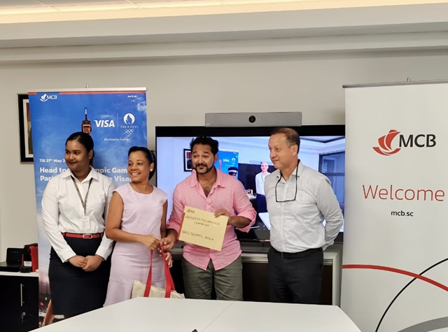 Couple from Seychelles win MCB's "Fly to the Olympique Paris 2024" lottery 