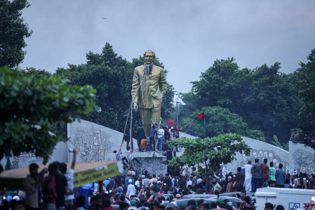 Military in control of Bangladesh after Hasina flees