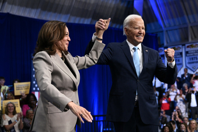 Biden, Harris tout party unity, Trump lays on the insults