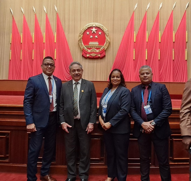 Seychelles' parliamentary delegation at 2024 Interregional Seminar on the Achievement of the SDGs