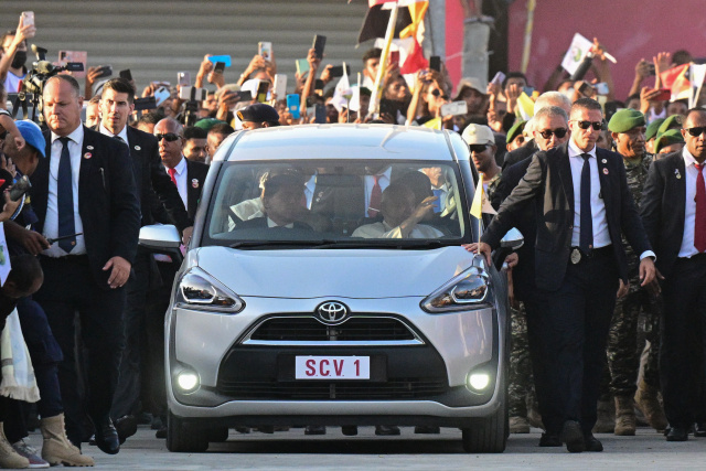 Pope lands in Catholic-majority East Timor to rock star welcome