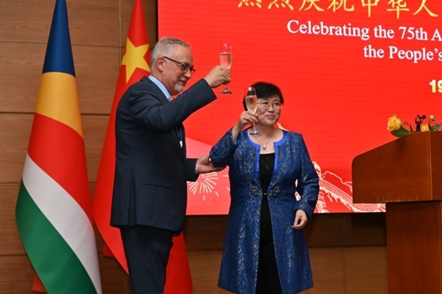 Strategic partnership between Seychelles and China praised at China 75th anniversary celebration 