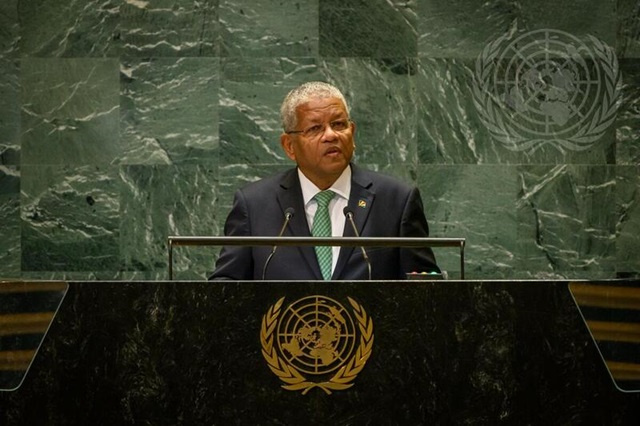 Climate change is foremost challenge for humanity, says Seychelles' President