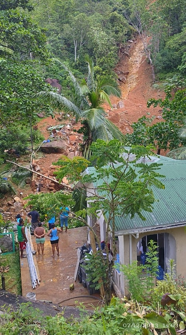 AU delegation on humanitarian assessment visit in Seychelles concerning heavy rainfall in December 2023