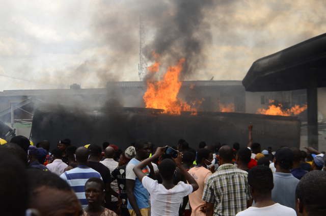 Nigeria fuel tanker explosion kills almost 100