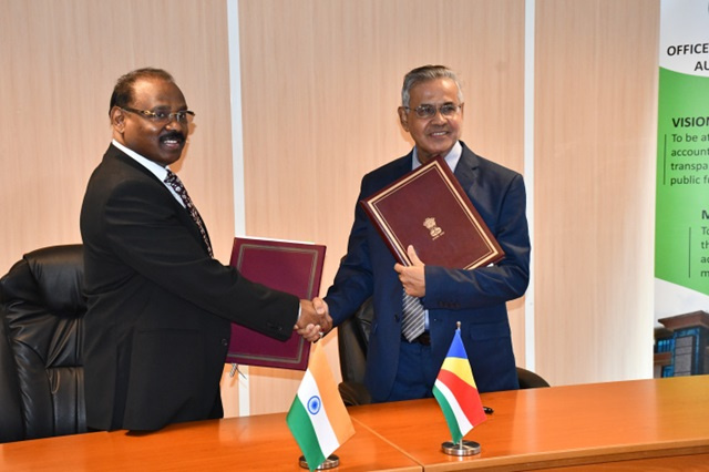 Seychelles and India sign agreement for Auditor General's Offices training and info sharing