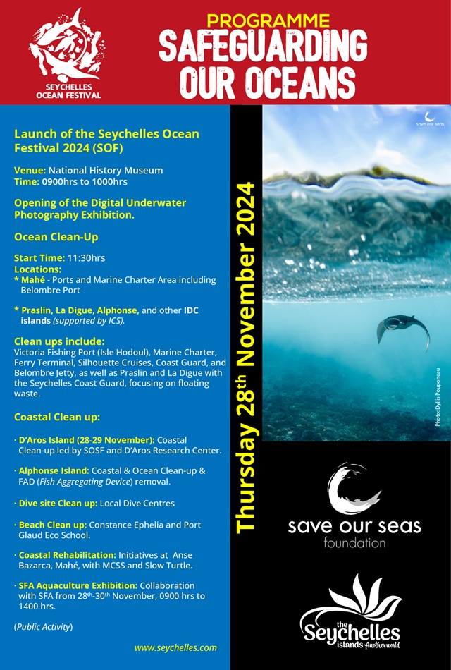 After 5-year hiatus, Seychelles' Ocean Festival is back on Nov. 28